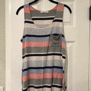 Chris & CAROL - Women’s Striped Racerback Tank Top